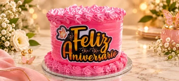 Foto: Bolo Normal de Aniversário
