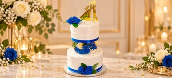 Foto: Bolo de Casamento com Luzes